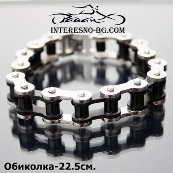 Верига-стилна гривна от неръждаема стомана(black/white)