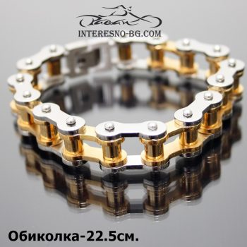 Верига-стилна гривна от неръждаема стомана(gold/white)