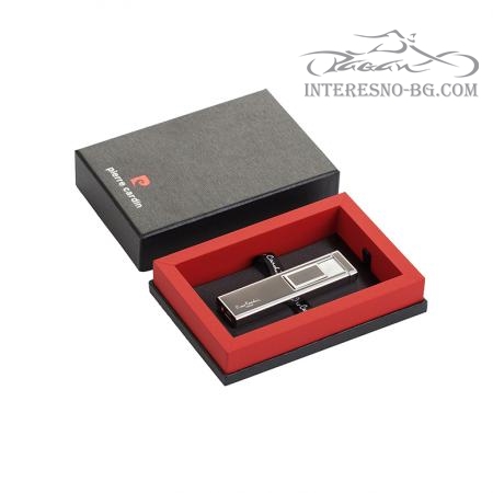 Елегантна USB запалка PIERRE CARDIN(silver/black)